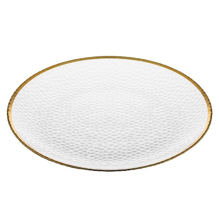 Тарелка Ardesto Dew 21см, скло, прозорий Фото