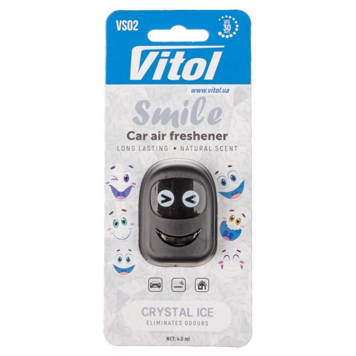 Ароматизатор для автомобиля VITOL Smile Crystal Ice 4мл Фото