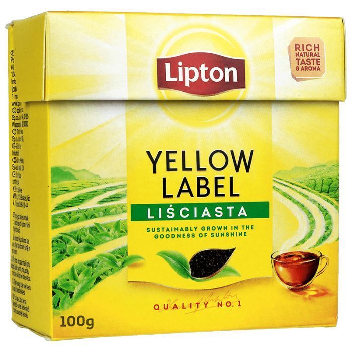 Чай Lipton Yellow Label листовий 100 г Фото