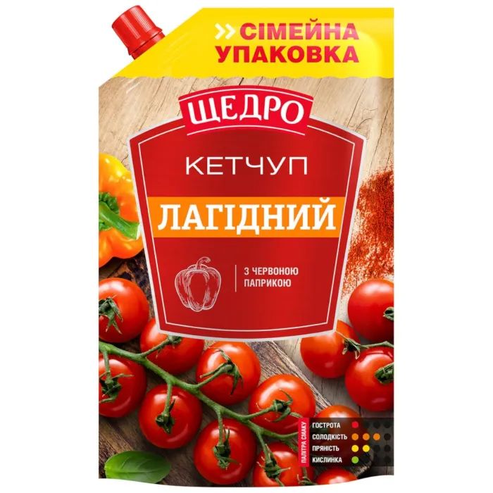 Соус Щедро Кетчуп Кроткий 360 г Фото