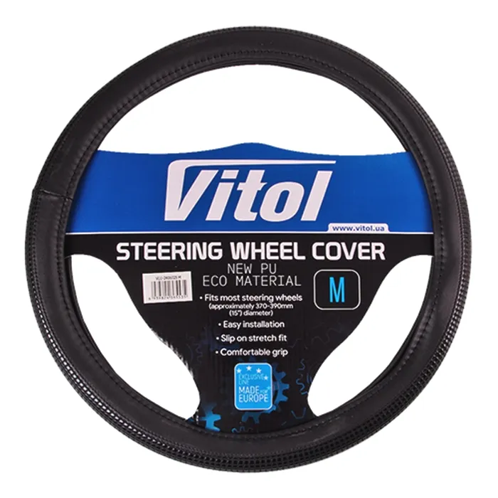 Чехол на руль VITOL M чорн. Фото