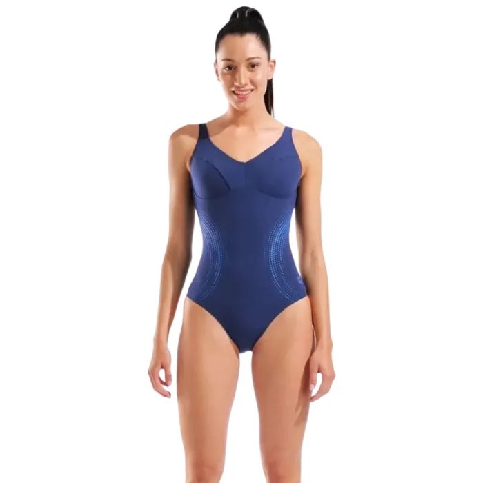 Купальник Arena Shimmering Swimsuit U Back 010810-708 синій 40 Фото