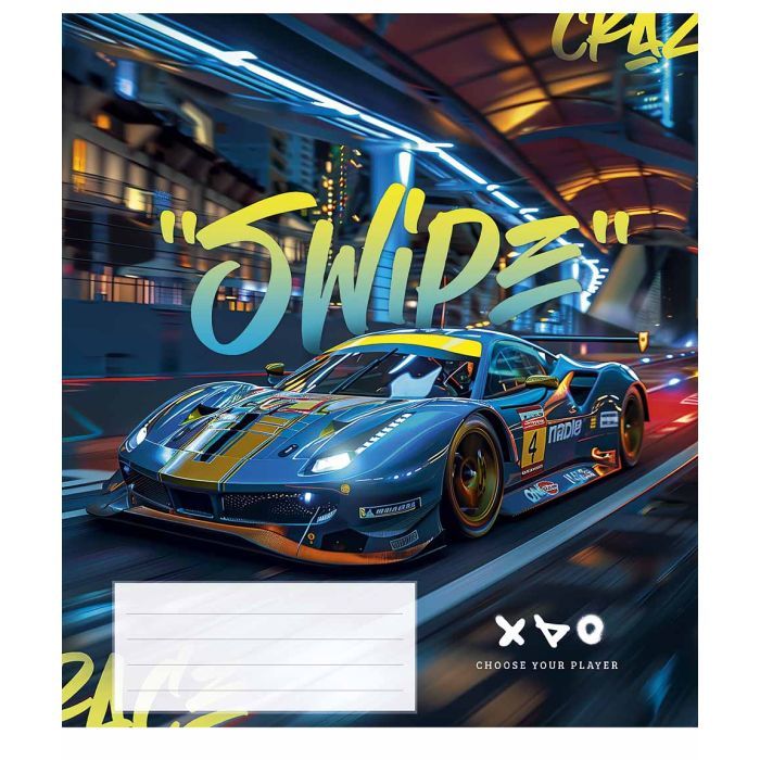 Тетрадь Школярик Night racers 48 листов клетка Фото