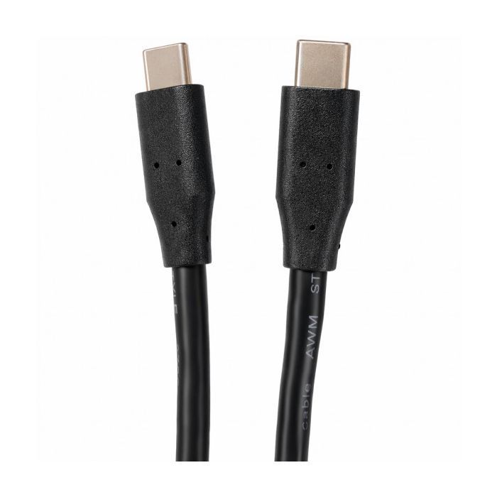 Дата кабель Kingda USB-C to USB-C 1.0m 60W black Фото